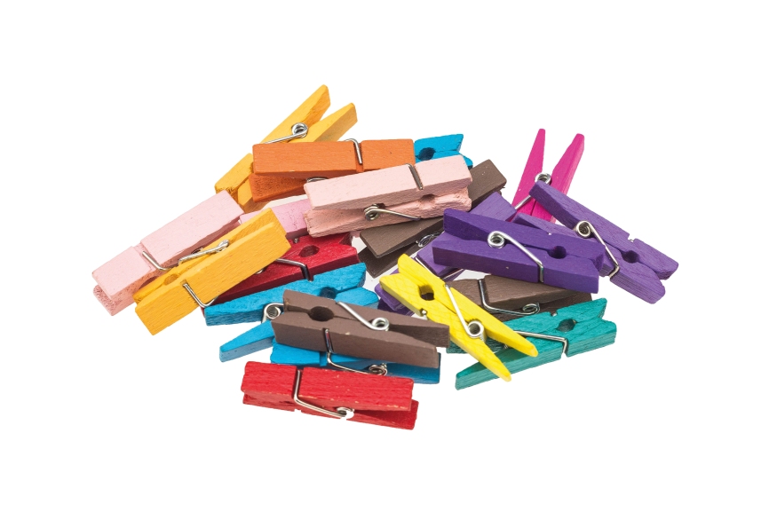 Klamerki ozdobne kolorowe 3,5cm Brewis